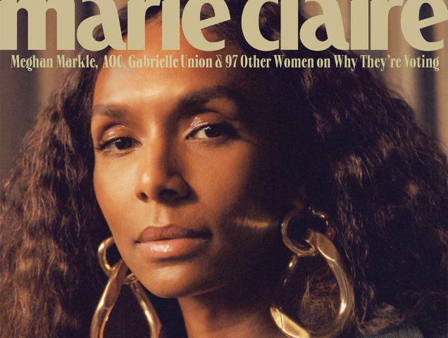 US Marie Claire August 2020 : Janet Mock by Luke Gilford