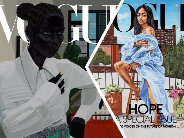 US Vogue September 2020 by Jordan Casteel & Kerry James Marshall