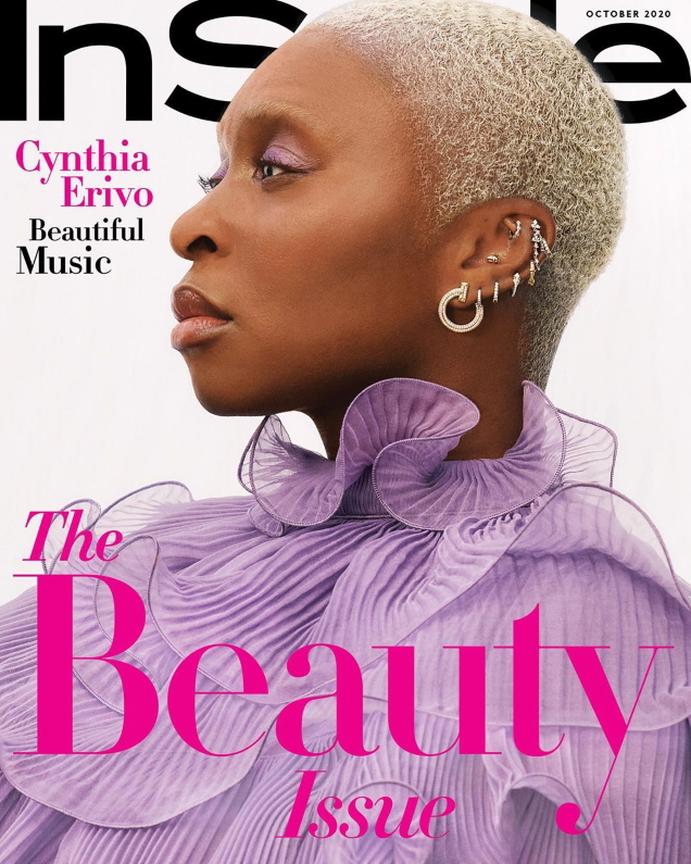 US InStyle October 2020 : Cynthia Erivo by Joshua Kissi