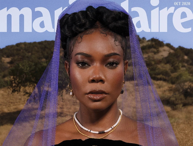 US Marie Claire October 2020 : Gabrielle Union by Djeneba Aduayom