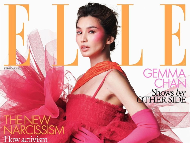 UK Elle February 2021 : Gemma Chan by Marcin Kempski