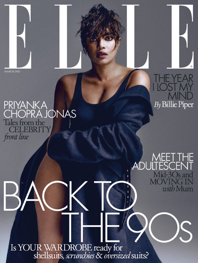 UK Elle March 2021 : Priyanka Chopra by Lia Clay Miller