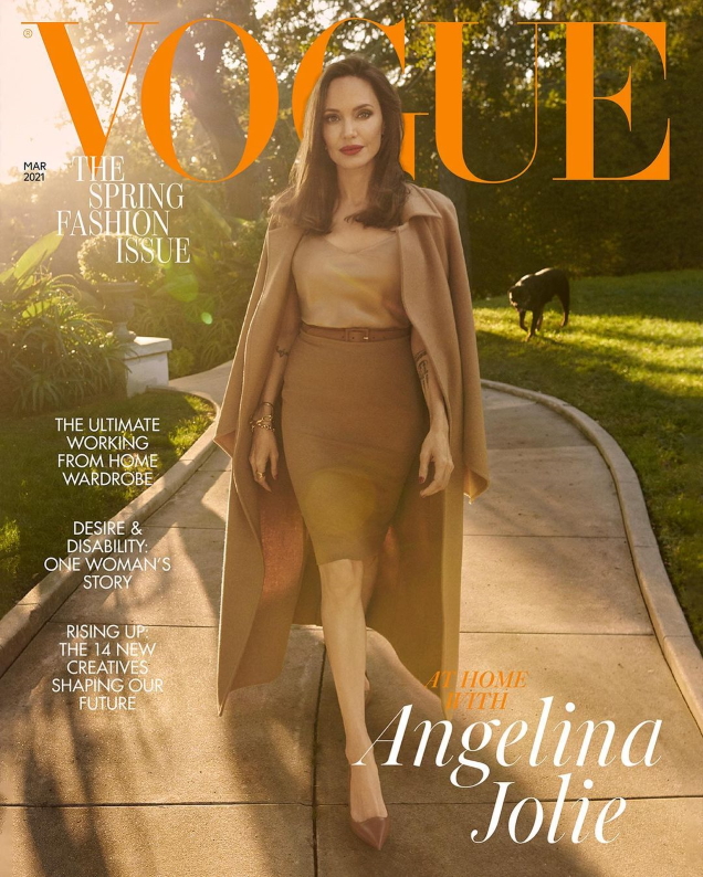 UK Vogue March 2021 : Angelina Jolie by Craig McDean