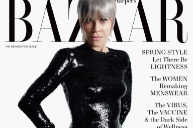 US Harper’s Bazaar April 2021 : Jane Fonda by Mario Sorrenti