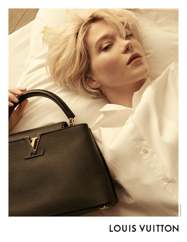 Louis Vuitton 'Capucines' Handbags 2021 : Léa Seydoux by Steven Meisel