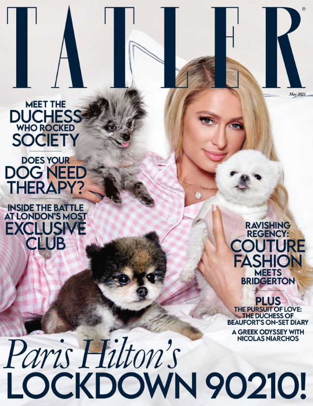 Tatler May 2021 : Paris Hilton by Yu Tsai