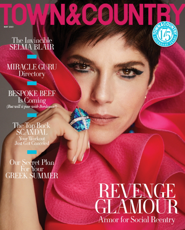 Town & Country May 2021 : Selma Blair by Alexi Lubomirski