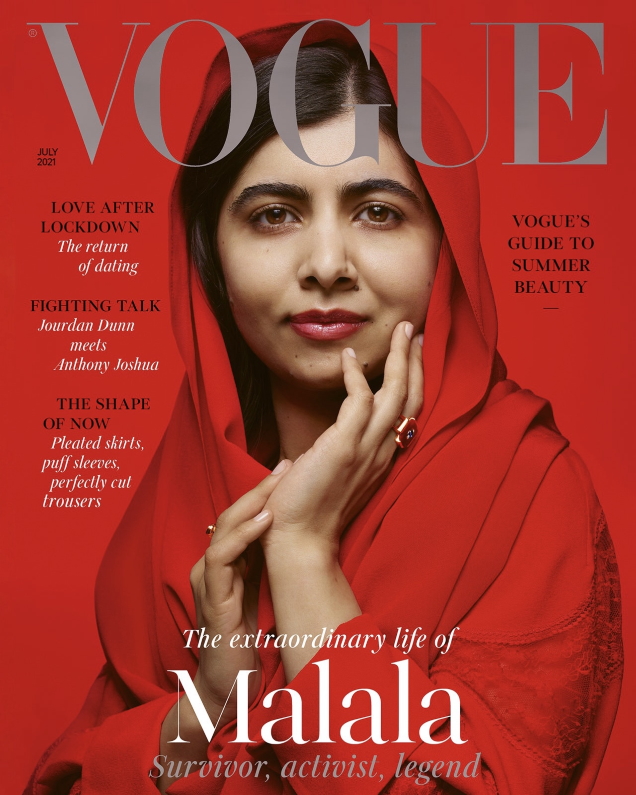 UK Vogue July 2021 : Malala by Nick Knight