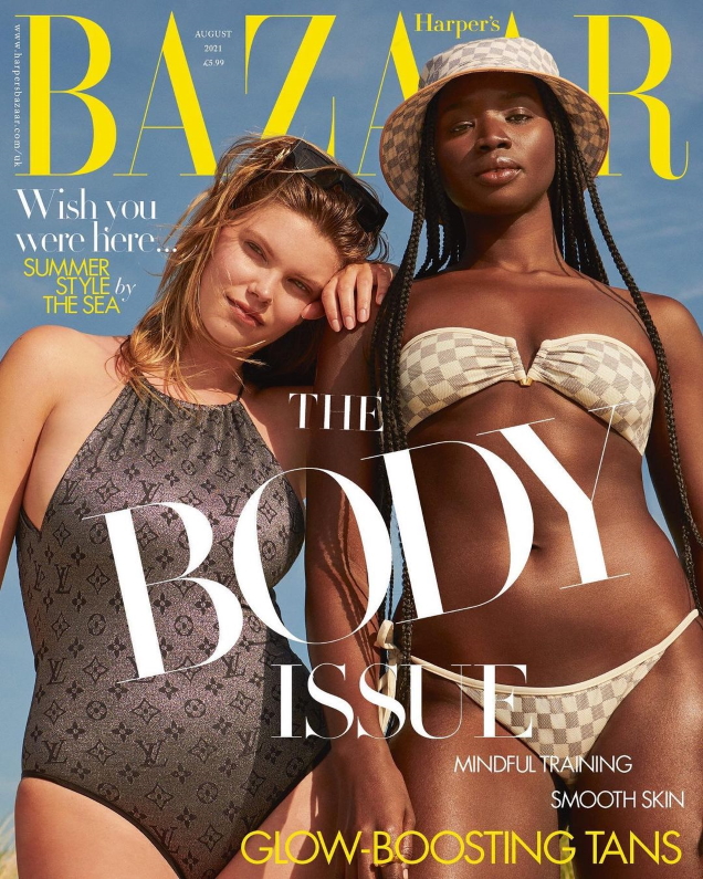 UK Harper’s Bazaar August 2021 : Molly Constable & Seynabou Cissé by Pamela Hanson