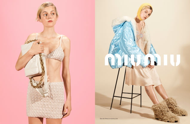 Miu Miu F/W 2021.22 : Emma Corrin by Steven Meisel