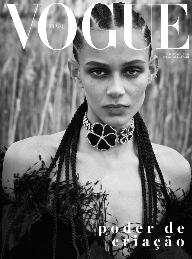 Vogue Brazil September 2021 : Binx Walton by Luigi & Iango