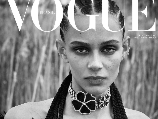 Vogue Brazil September 2021 : Binx Walton by Luigi & Iango