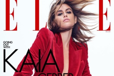 US Elle December 2021/January 2022 : Kaia Gerber by Nathaniel Goldberg