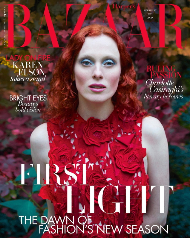 UK Harper’s Bazaar February 2022 : Karen Elson by Erik Madigan Heck