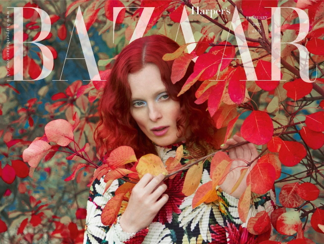 UK Harper’s Bazaar February 2022 : Karen Elson by Erik Madigan Heck