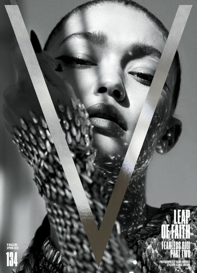 V Magazine #134 Spring 2022 : Gigi Hadid by Mario Sorrenti