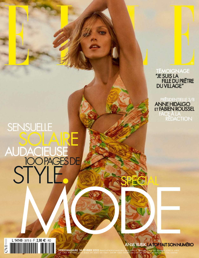 Elle France February 24, 2022 : Anja Rubik by Chris Colls