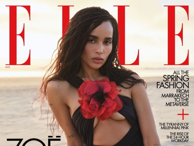 US Elle March 2022 : Zoë Kravitz by Zoey Grossman