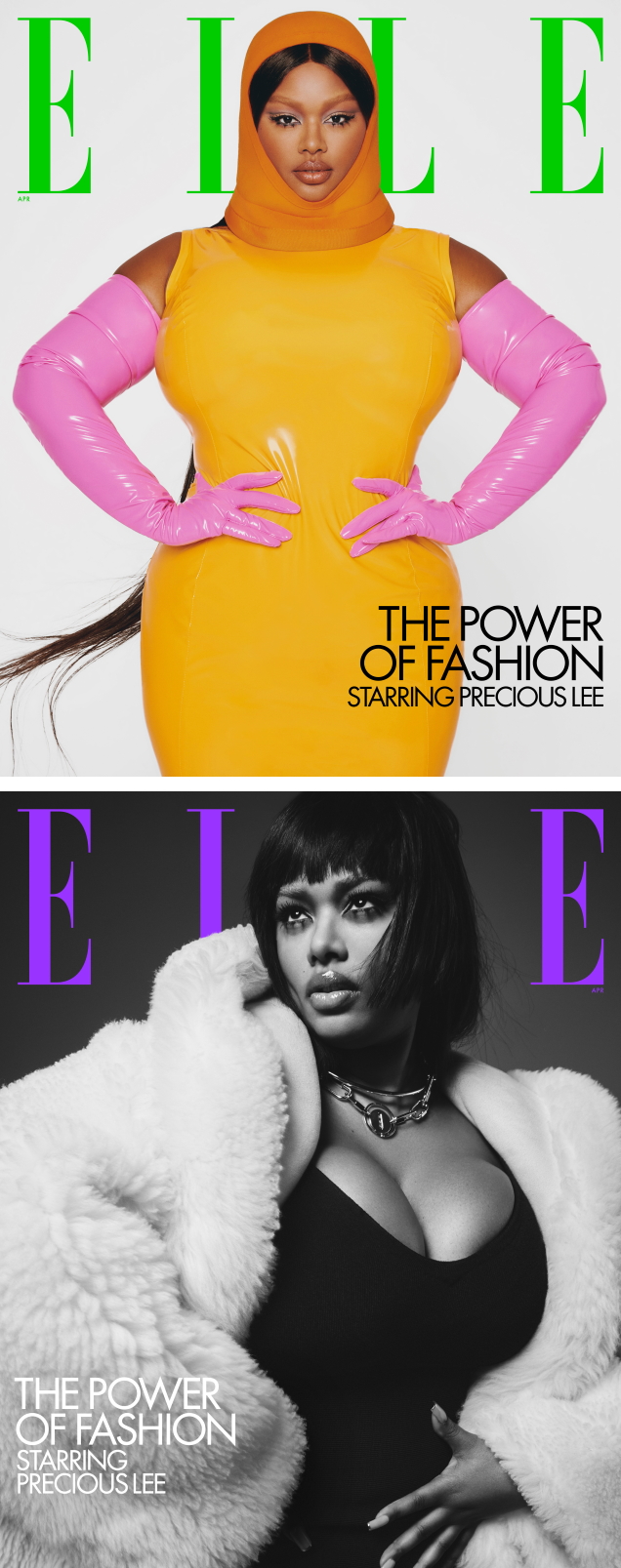 US Elle April 2022 : Precious Lee by Adrienne Raquel