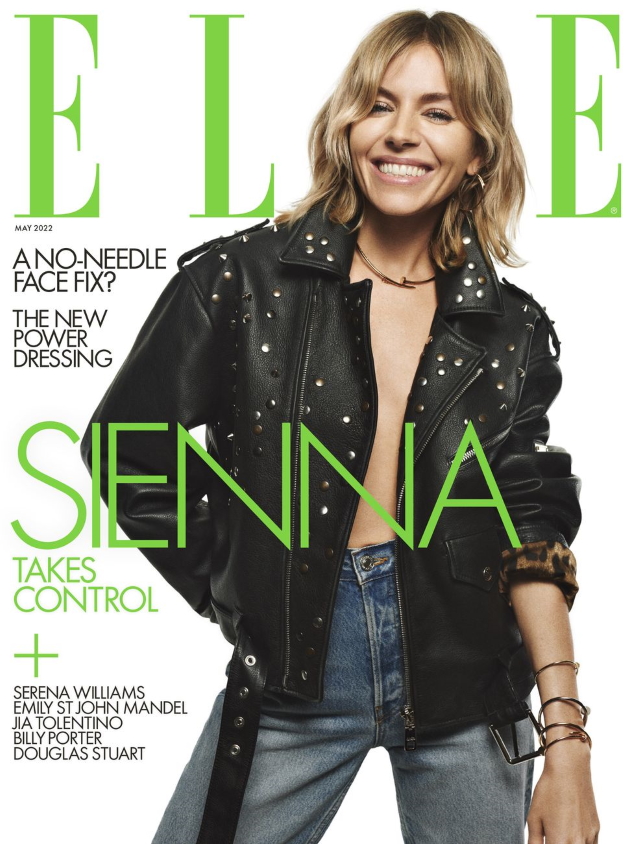 UK Elle May 2022 : Sienna Miller by Tom Schirmacher