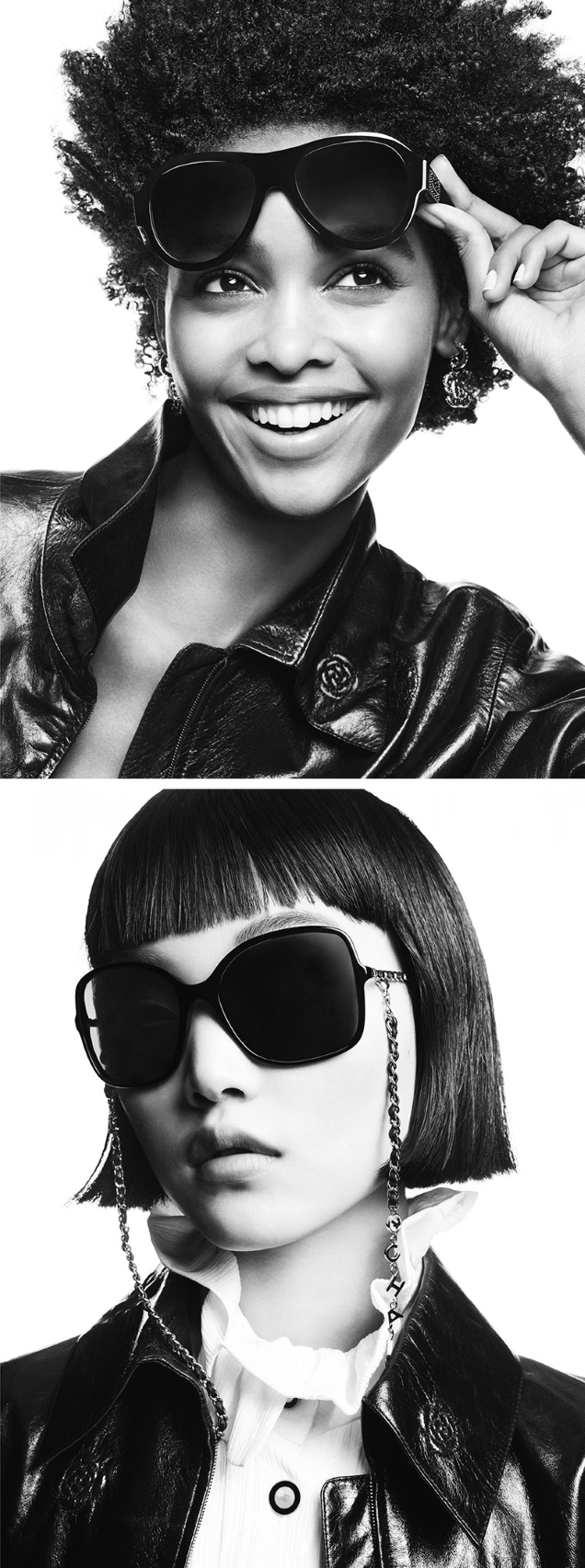 Chanel Eyewear S/2 2022 : Rianne van Rompaey, Blesnya Minher & Pan Haowen by Karim Sadli