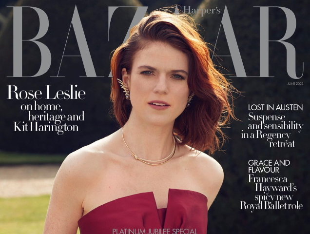 UK Harper's Bazaar June 2022 : Rose Leslie by Alexi Lubomirski