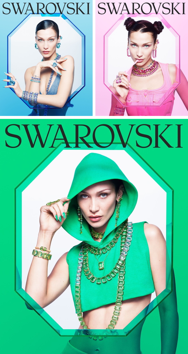 Swarovski S/S 2022 : Bella Hadid by Mert Alas & Marcus Piggott