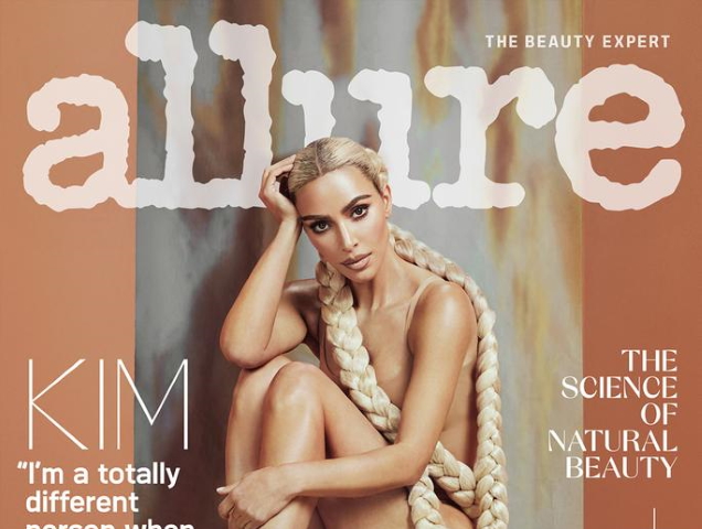 US Allure August 2022 : Kim Kardashian by Danielle Levitt