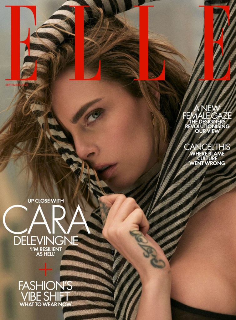 UK ELLE September 2023 : Cara Delevingne by Quentin Jones