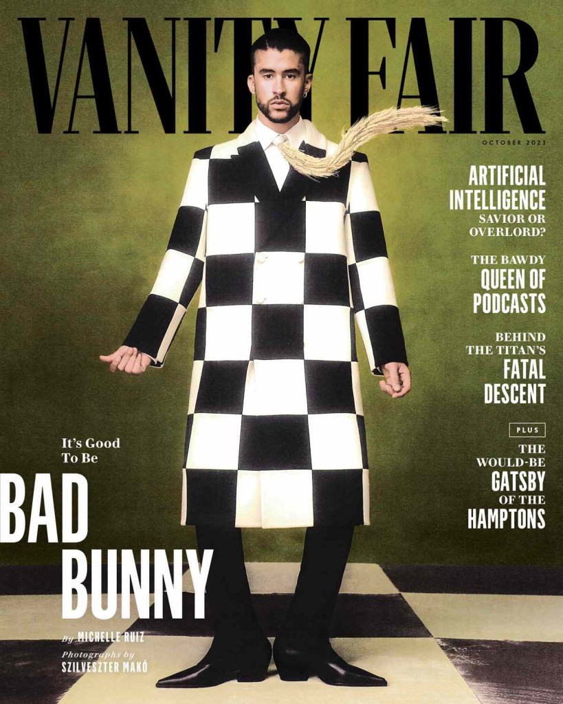 Vanity Fair October 2023 : Bad Bunny by Szilveszter Mako