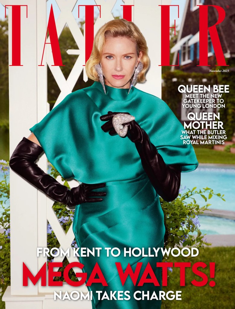 Tatler November 2023 : Naomi Watts by Daniel Sachon