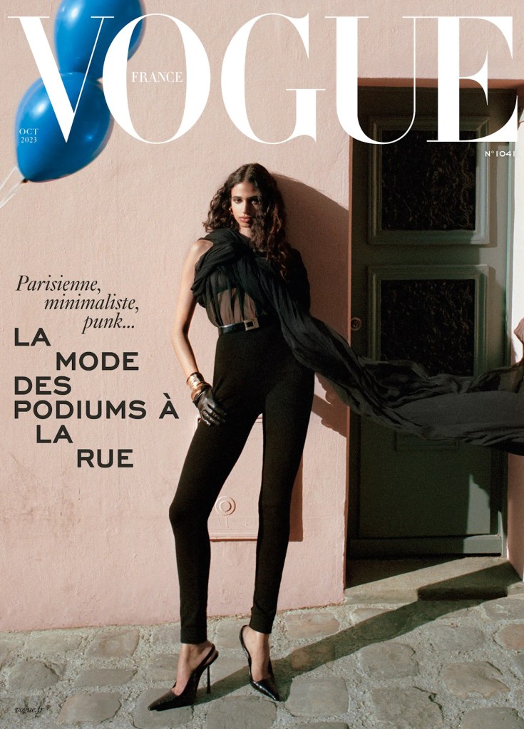 Vogue France October 2023 : Malika El Maslouhi by Malick Bodian