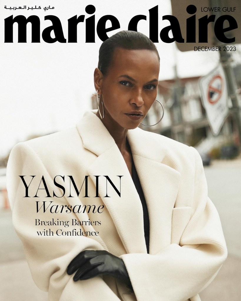 Marie Claire Arabia December 2023 : Yasmin Warsame by Silja Magg