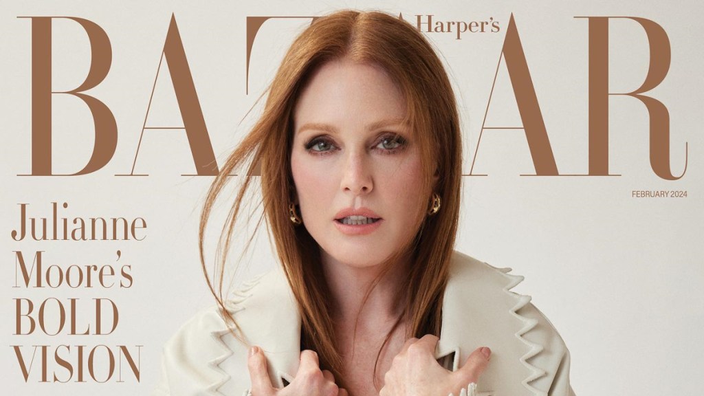 UK Harper's Bazaar February 2024 : Julianne Moore by David Roemer