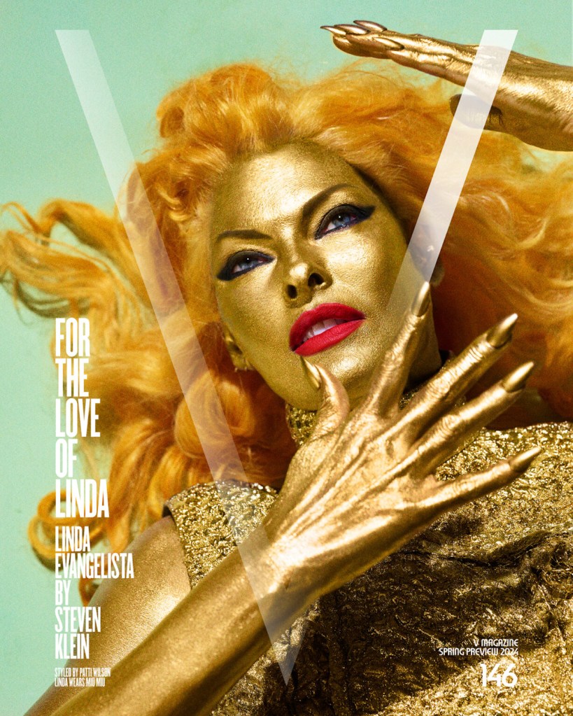 V Magazine #146 Spring Preview 2024 : Linda Evangelista by Steven Klein