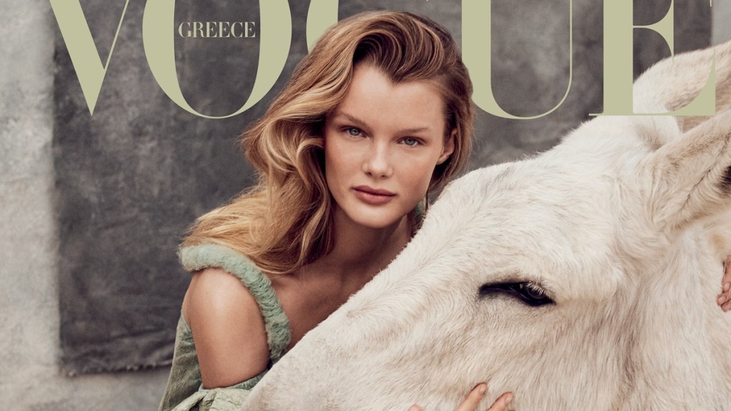 Vogue Greece January 2024 : Kris Grikaite by Richard Phibbs