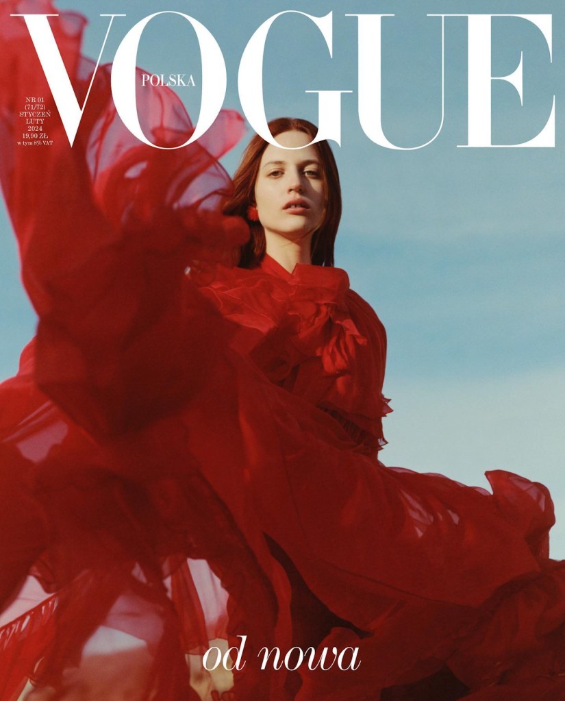 Vogue Poland January/February 2024 : Julia Banaś by Ina Lekiewicz Levy