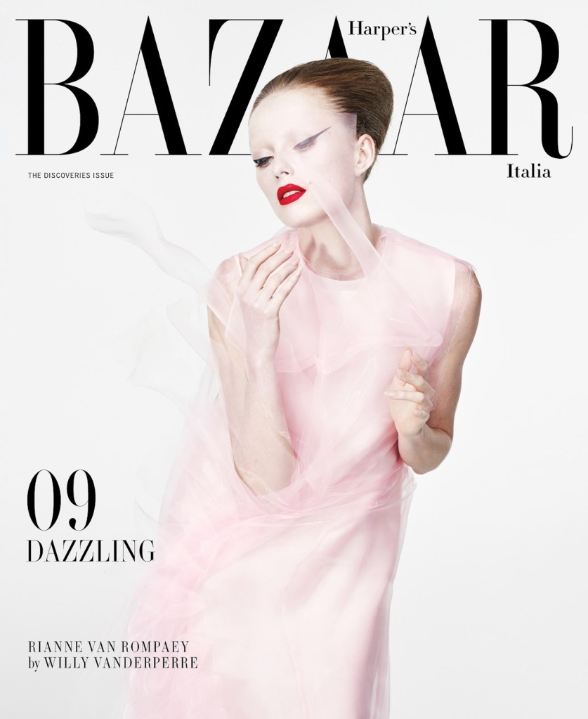 Harper’s Bazaar Italia February 2024 : Rianne van Rompaey by Willy Vanderperre