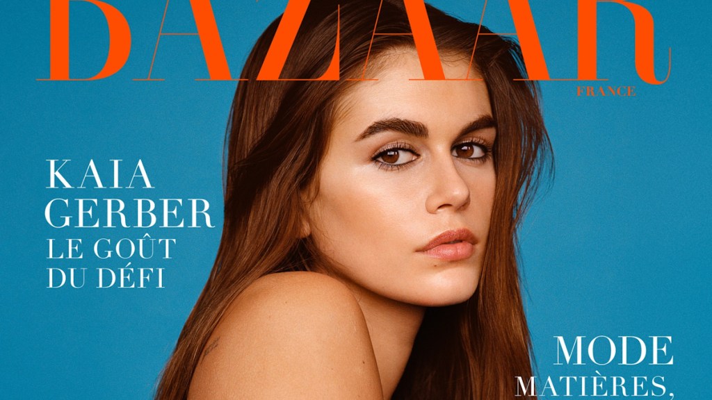 Harper's Bazaar France April 2024 : Kaia Gerber by Alasdair McLellan