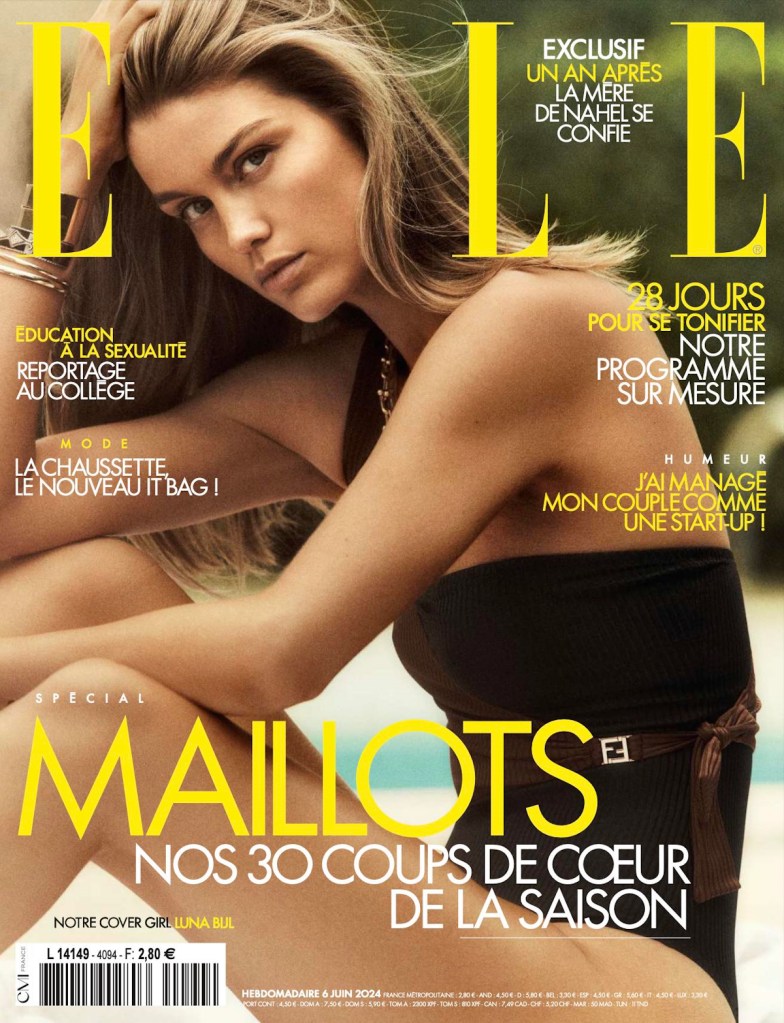 Elle France June 6, 2024 : Luna Bijl by Tom Schirmacher 