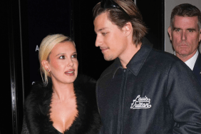 Millie Bobby Brown and Jake Bongiovi are seen on March 11, 2025 in New York City.