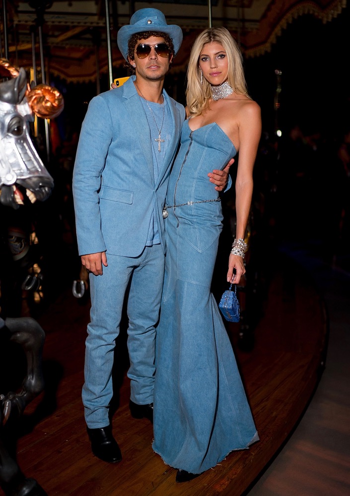 Jonathan Barbara and Devon Windsor at the 2018 V Magazine Halloween Party