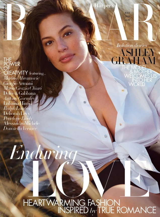 HIT: UK Harper's Bazaar July 2020 Ashley Graham by Justin Ervin