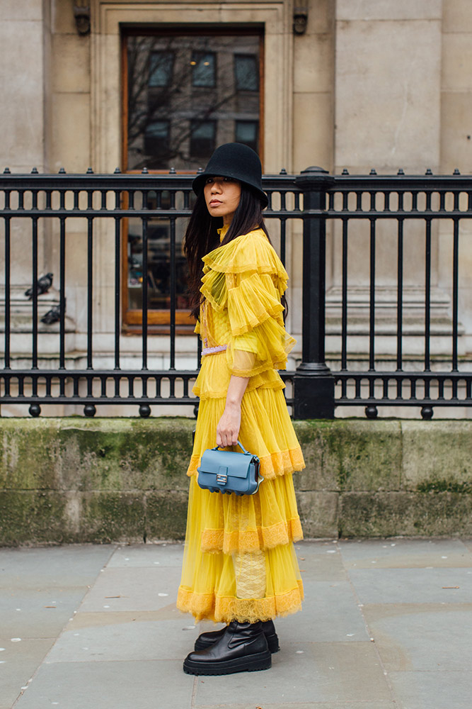 London Fashion Week Street Style Fall 2020 #10