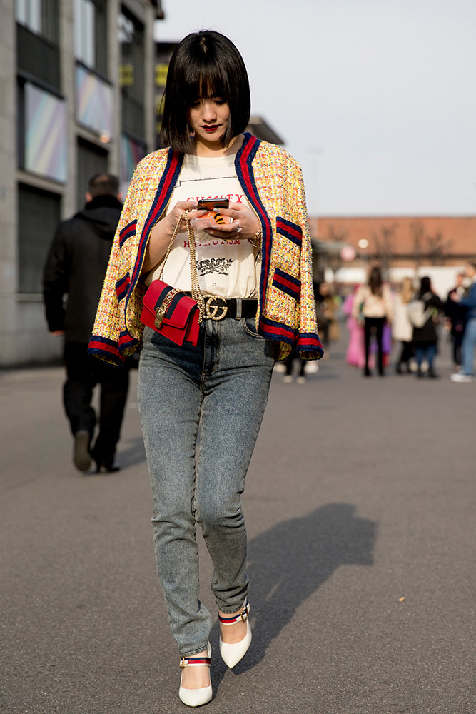 Milan Fashion Week Fall 2018 Street Style #82