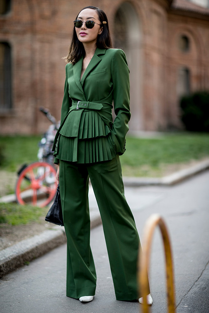 Milan Fashion Week Fall 2018 Street Style #94