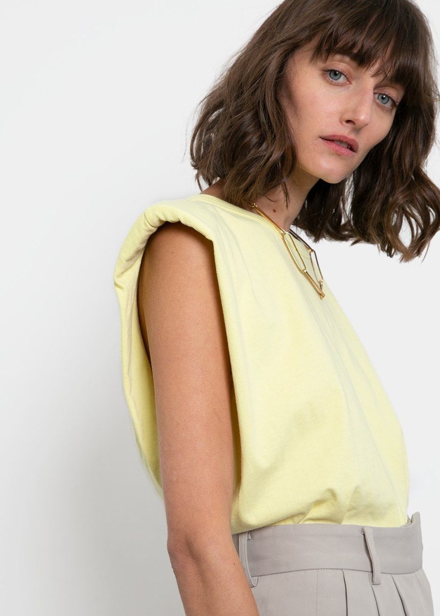 Padded Shoulder Tops #1