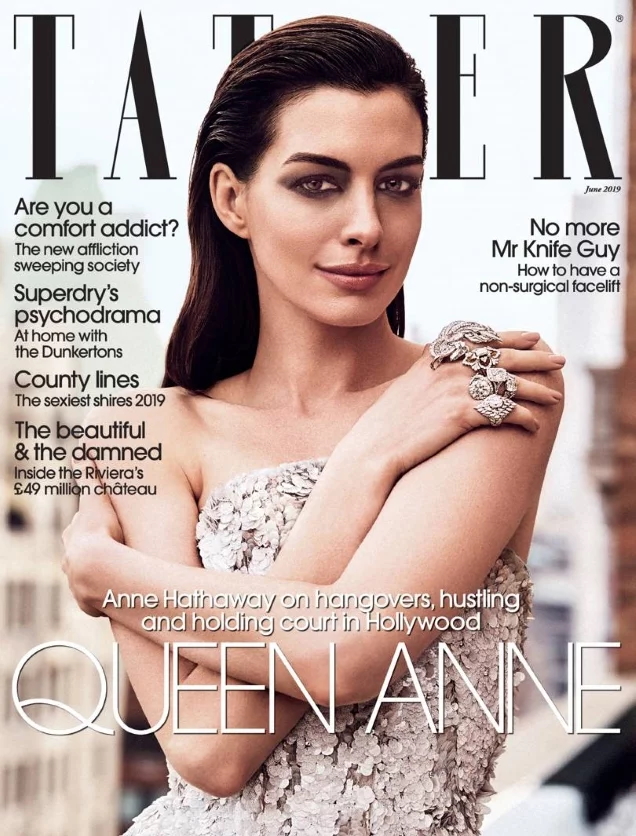 MISS: Tatler June 2019 Anne Hathaway by Jack Waterlot